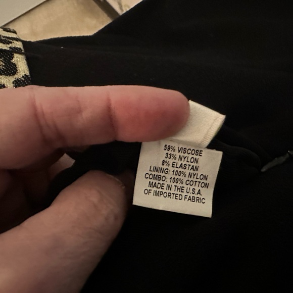 🎃Hartley vintage knit dress with animal print belt. - Picture 6 of 6